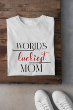 Load image into Gallery viewer, Luckiest Son Mother And Son White Matching T-Shirt- KidsFashionVilla
