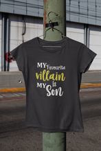 Load image into Gallery viewer, Favourite Villian Mother And Son Black Matching T-Shirt- KidsFashionVilla
