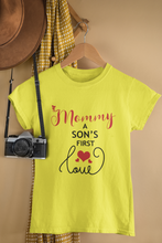 Load image into Gallery viewer, Mommy Sons First Love Mother And Son Yellow Matching T-Shirt- KidsFashionVilla
