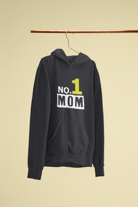 No 1 Son Mother And Son Black Matching Hoodies- KidsFashionVilla