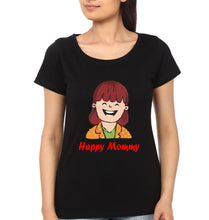 Load image into Gallery viewer, Happy Mom Happy Girl Mother and Daughter Matching T-Shirt- KidsFashionVilla
