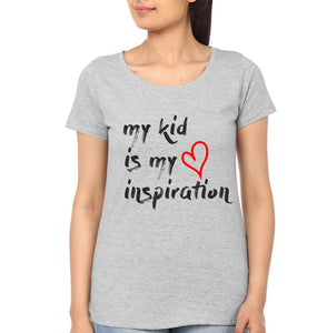 My Kid Is My Inspiration My Mom Is My Stylist Mother and Daughter Matching T-Shirt- KidsFashionVilla