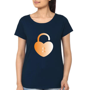 Lock Key Mother and Daughter Matching T-Shirt- KidsFashionVilla