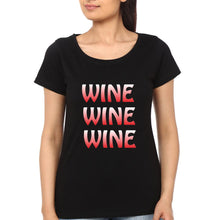 Load image into Gallery viewer, Wine Whine Mother and Daughter Matching T-Shirt- KidsFashionVilla
