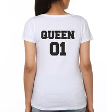 Load image into Gallery viewer, Queen 01 Princess 01 Mother and Daughter Matching T-Shirt- KidsFashionVilla
