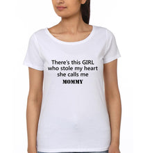Load image into Gallery viewer, I Stole Mommy&#39;s Heart Mother and Daughter Matching T-Shirt- KidsFashionVilla
