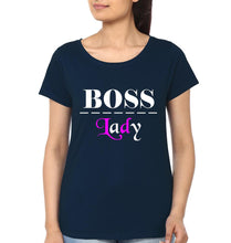 Load image into Gallery viewer, Boss Lady &amp; Mini Boss Mother and Daughter Matching T-Shirt- KidsFashionVilla
