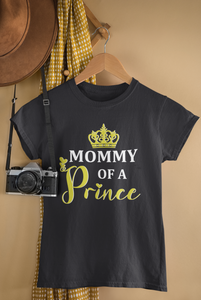 Son Of A Queen Mother And Son Black Matching T-Shirt- KidsFashionVilla