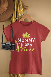 Son Of A Queen Mother And Son Red Matching T-Shirt- KidsFashionVilla