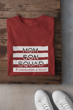 Load image into Gallery viewer, Mom Son Squad Mother And Son Red Matching T-Shirt- KidsFashionVilla
