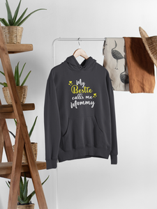 Mommy Is My Bestie Mother And Son Black Matching Hoodies- KidsFashionVilla