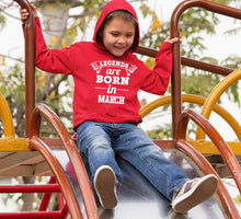 Load image into Gallery viewer, Legends are Born in March Boy Hoodies-KidsFashionVilla
