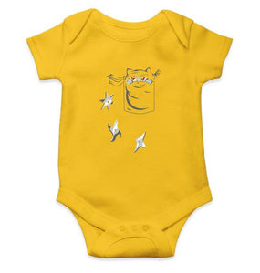 Ninja Cat Abstract Rompers for Baby Boy- FunkyTradition FunkyTradition