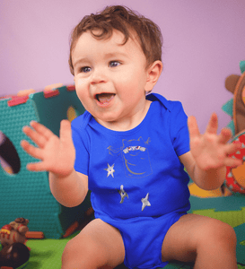 Ninja Cat Abstract Rompers for Baby Boy- FunkyTradition FunkyTradition