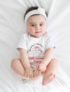 Custom Name Mommy And Daddys Little Valentine Rompers for Baby Girl- KidsFashionVilla