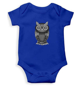 Ornamental Owl Abstract Rompers for Baby Boy- FunkyTradition FunkyTradition