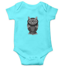 Load image into Gallery viewer, Ornamental Owl Abstract Rompers for Baby Boy- FunkyTradition FunkyTradition
