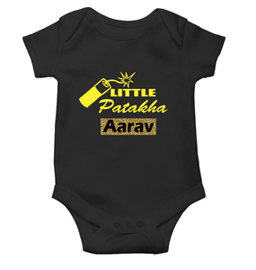 Customize Name Little Dhamaka Rompers for Baby Boy- KidsFashionVilla