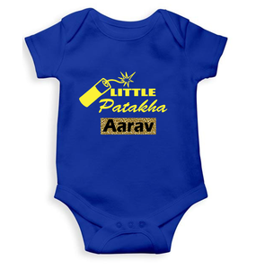 Customize Name Little Dhamaka Rompers for Baby Boy- KidsFashionVilla