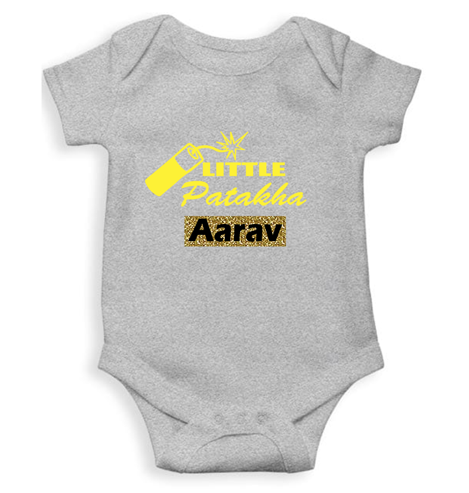 Customize Name Little Dhamaka Rompers for Baby Boy- KidsFashionVilla