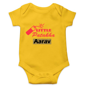 Customize Name Little Dhamaka Rompers for Baby Boy- KidsFashionVilla