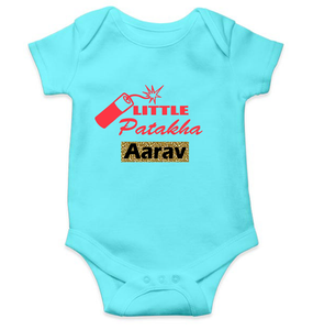 Customize Name Little Dhamaka Rompers for Baby Boy- KidsFashionVilla