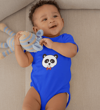 Load image into Gallery viewer, Panda Face Abstract Rompers for Baby Boy- FunkyTradition FunkyTradition
