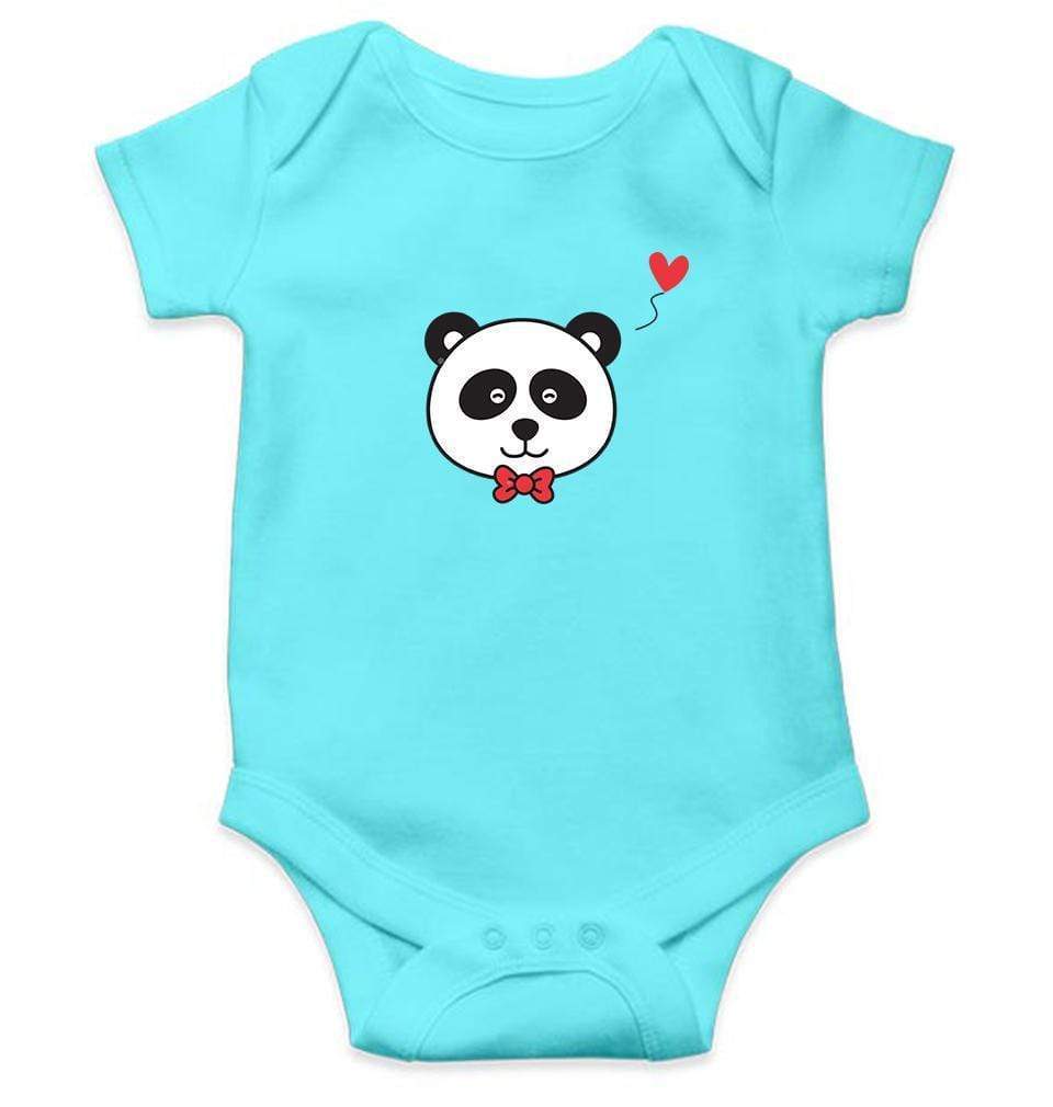 Panda Face Abstract Rompers for Baby Boy- FunkyTradition FunkyTradition