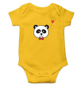 Panda Face Abstract Rompers for Baby Boy- FunkyTradition FunkyTradition