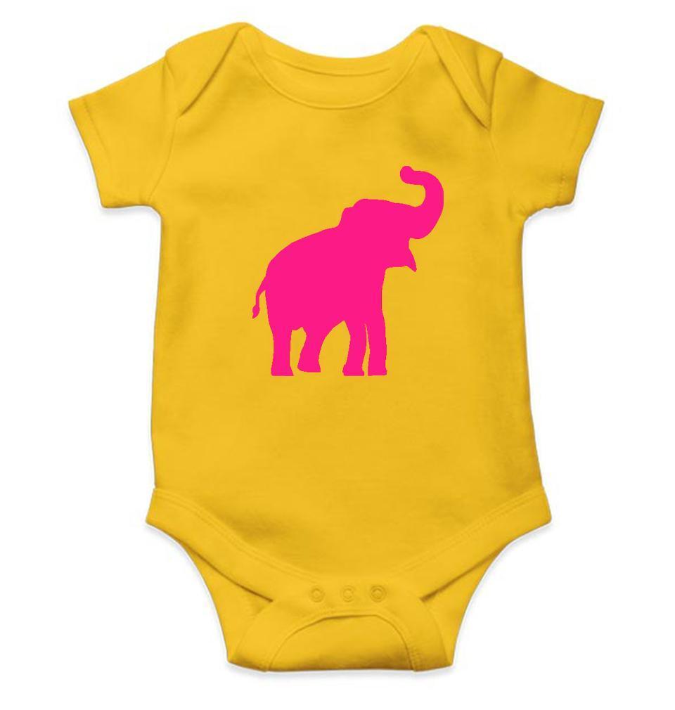 Pink Elephant Abstract Rompers for Baby Boy- FunkyTradition FunkyTradition