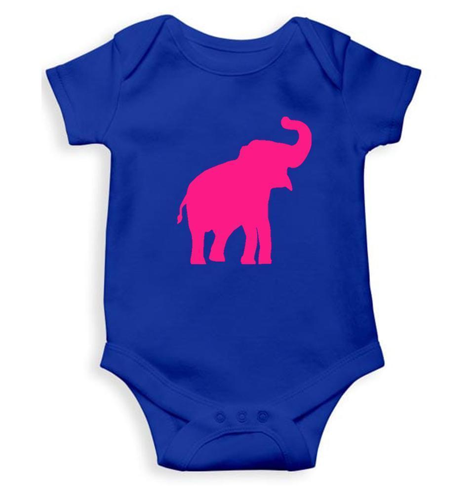 Pink Elephant Abstract Rompers for Baby Boy- FunkyTradition FunkyTradition