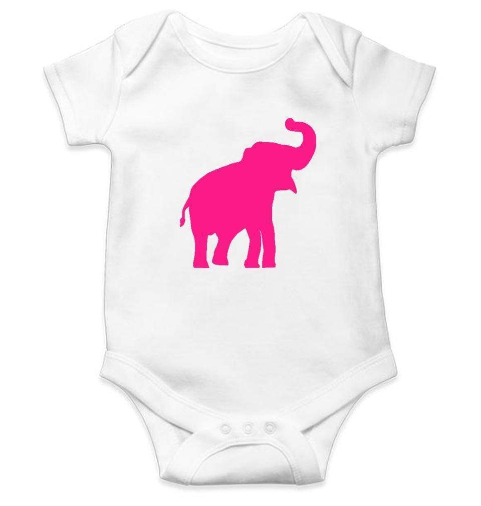 Pink Elephant Abstract Rompers for Baby Boy- FunkyTradition FunkyTradition