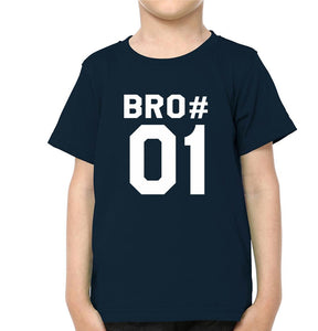 Bro01 Bro 02 Brother-Brother Kids Half Sleeves T-Shirts -KidsFashionVilla