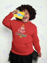 Load image into Gallery viewer, My First Christmas Girl Hoodies-KidsFashionVilla
