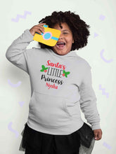 Load image into Gallery viewer, Customized Name Santas Little Princess Christmas Girl Hoodies-KidsFashionVilla
