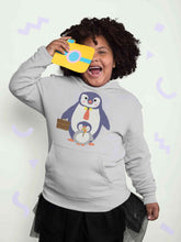 Load image into Gallery viewer, Papa And Baby Penguin Cartoon Girl Hoodies-KidsFashionVilla
