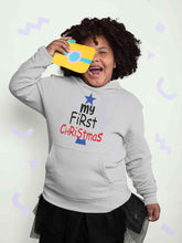 Load image into Gallery viewer, My First Christmas Girl Hoodies-KidsFashionVilla
