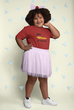 Load image into Gallery viewer, Bhua Loves Me Half Sleeves T-Shirt For Girls -KidsFashionVilla
