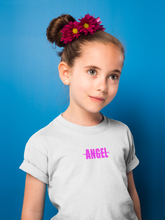 Load image into Gallery viewer, Angel Minimals Half Sleeves T-Shirt For Girls -KidsFashionVilla
