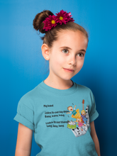 Load image into Gallery viewer, My Band Poem Half Sleeves T-Shirt For Girls -KidsFashionVilla
