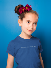 Load image into Gallery viewer, No Change No Growth Minimals Half Sleeves T-Shirt For Girls -KidsFashionVilla

