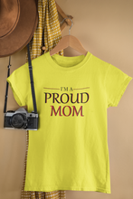 Load image into Gallery viewer, Proud Mom Mother And Son Yellow Matching T-Shirt- KidsFashionVilla
