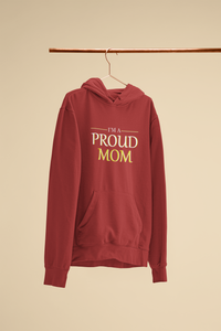 Proud Mom Mother And Son Red Matching Hoodies- KidsFashionVilla