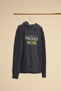 Proud Mom Mother And Son Black Matching Hoodies- KidsFashionVilla
