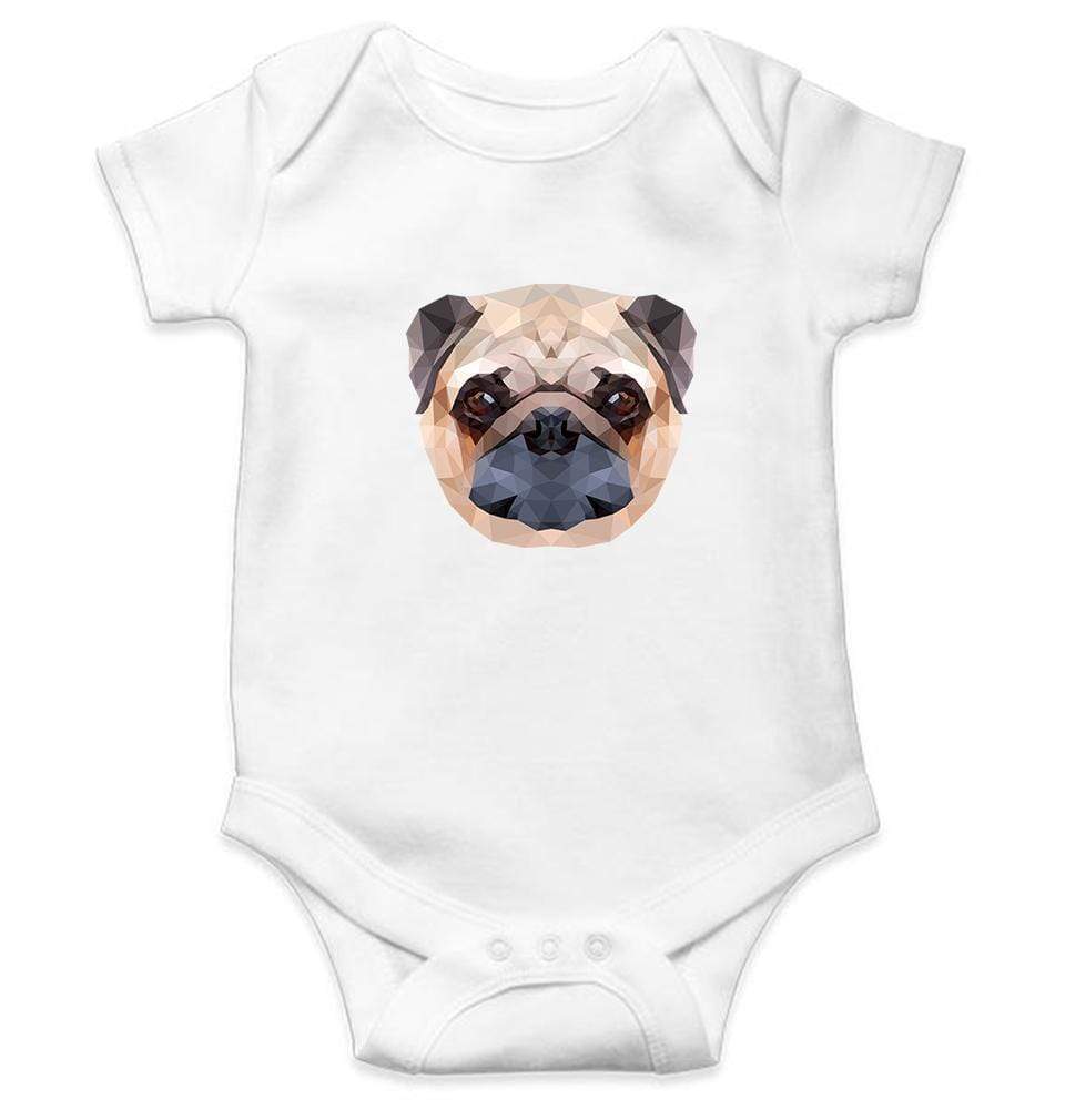 PUG Dog Abstract Rompers for Baby Boy- FunkyTradition FunkyTradition