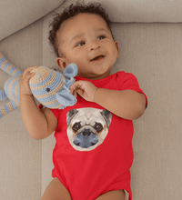 Load image into Gallery viewer, PUG Dog Abstract Rompers for Baby Boy- FunkyTradition FunkyTradition
