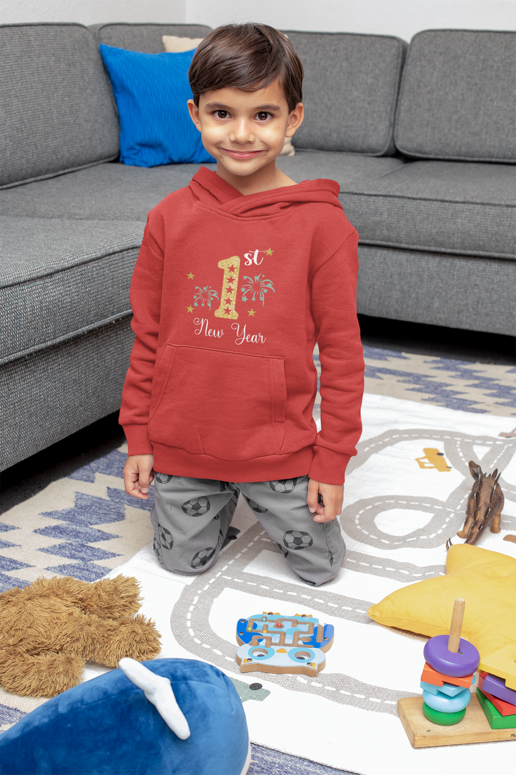 First New Year Boy Hoodies-KidsFashionVilla