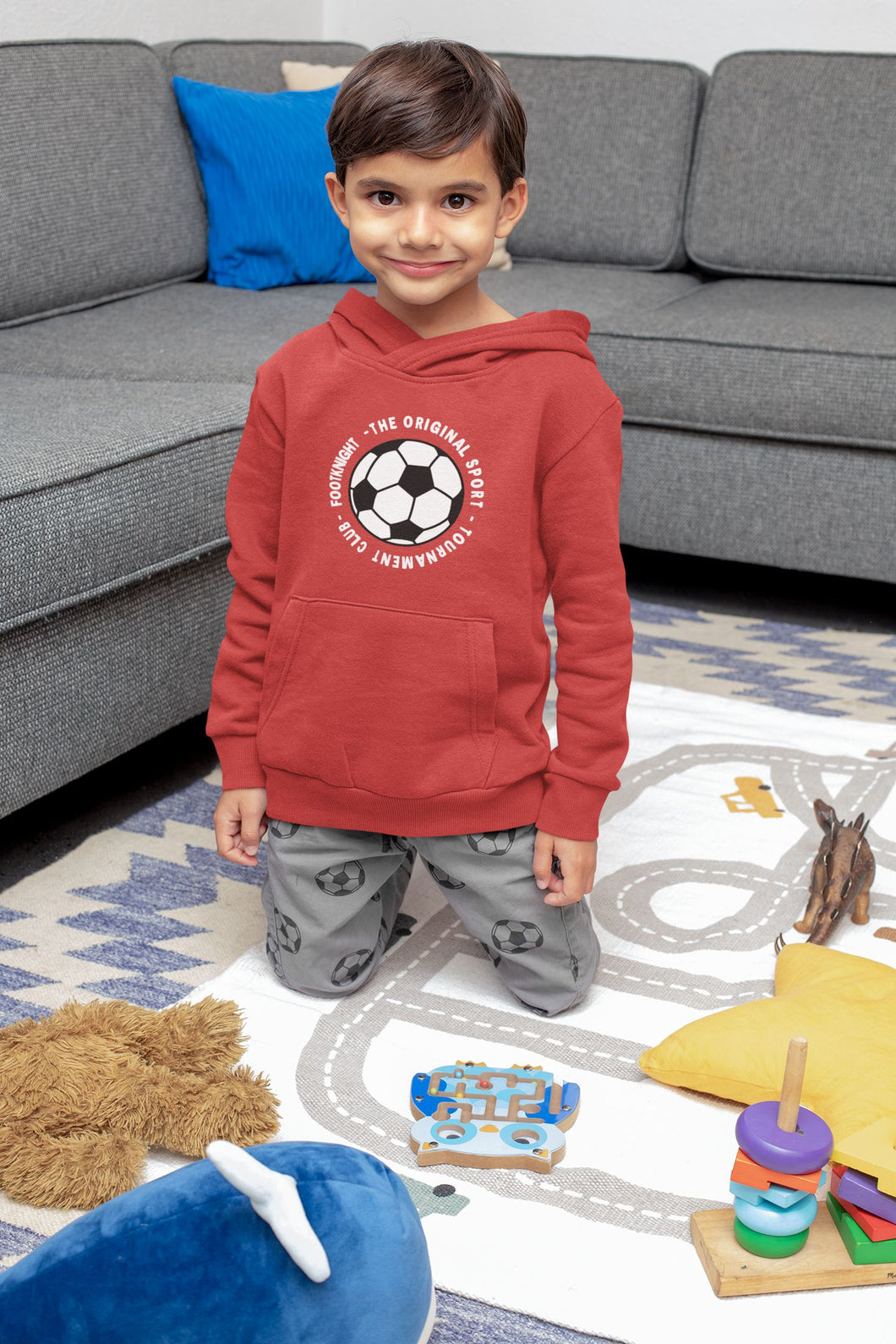 Football Boy Hoodies-KidsFashionVilla