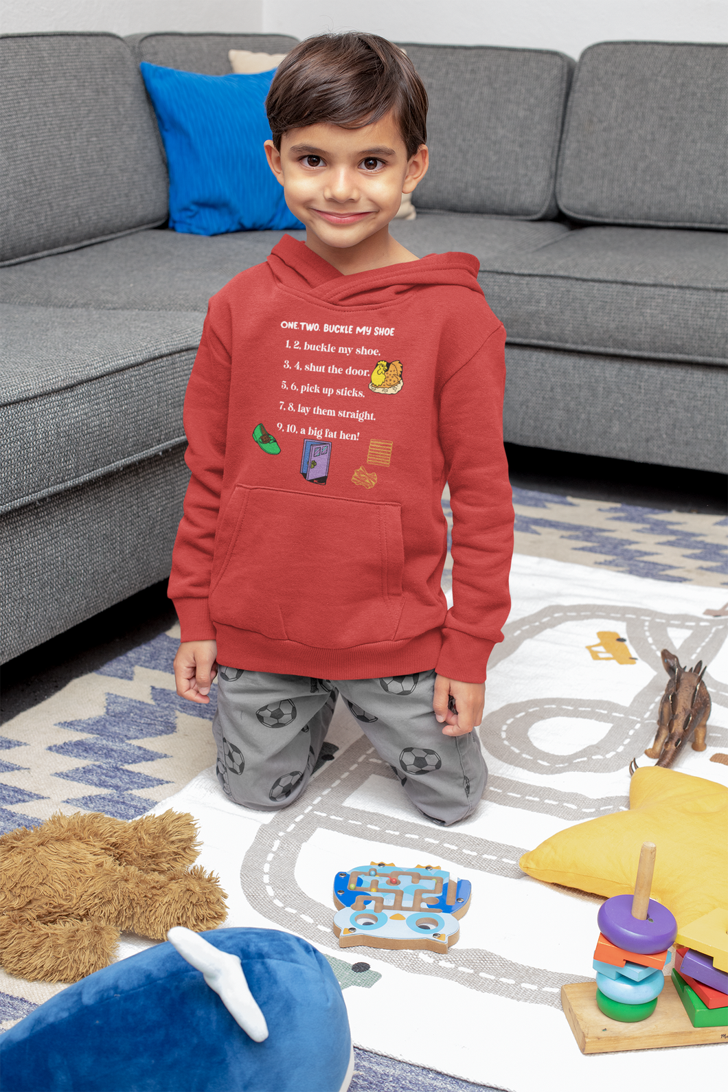 One Two Poem Boy Hoodies-KidsFashionVilla