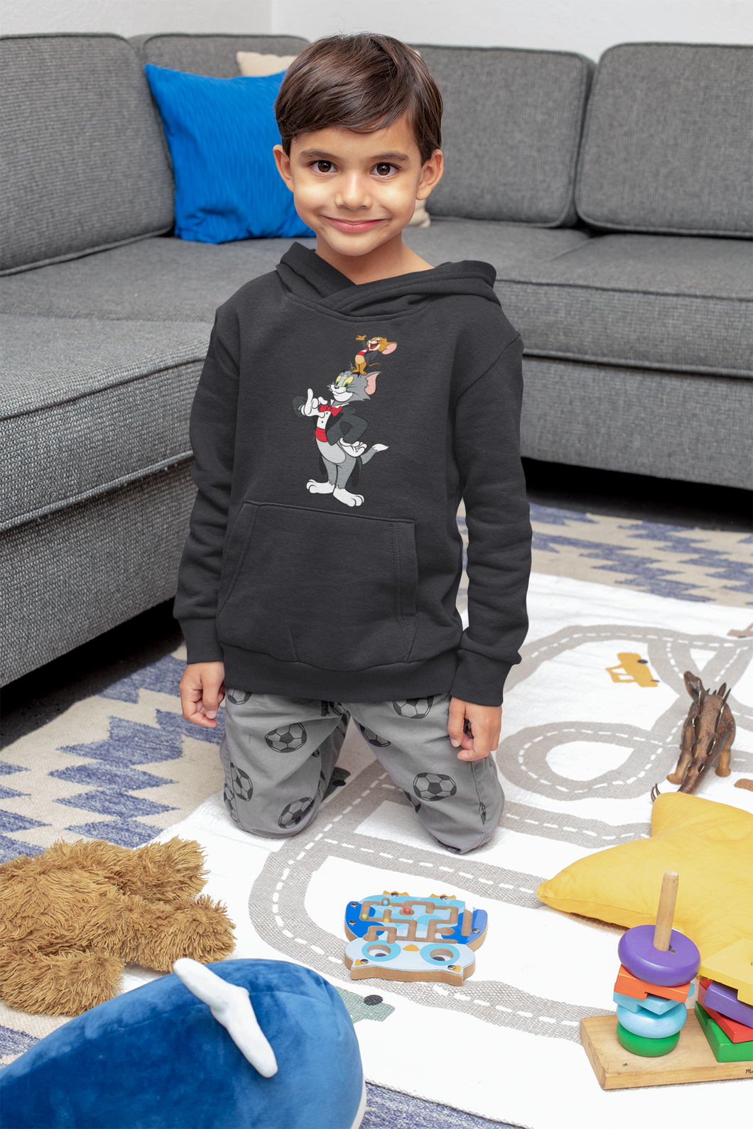 Cute Cartoon Boy Hoodies-KidsFashionVilla